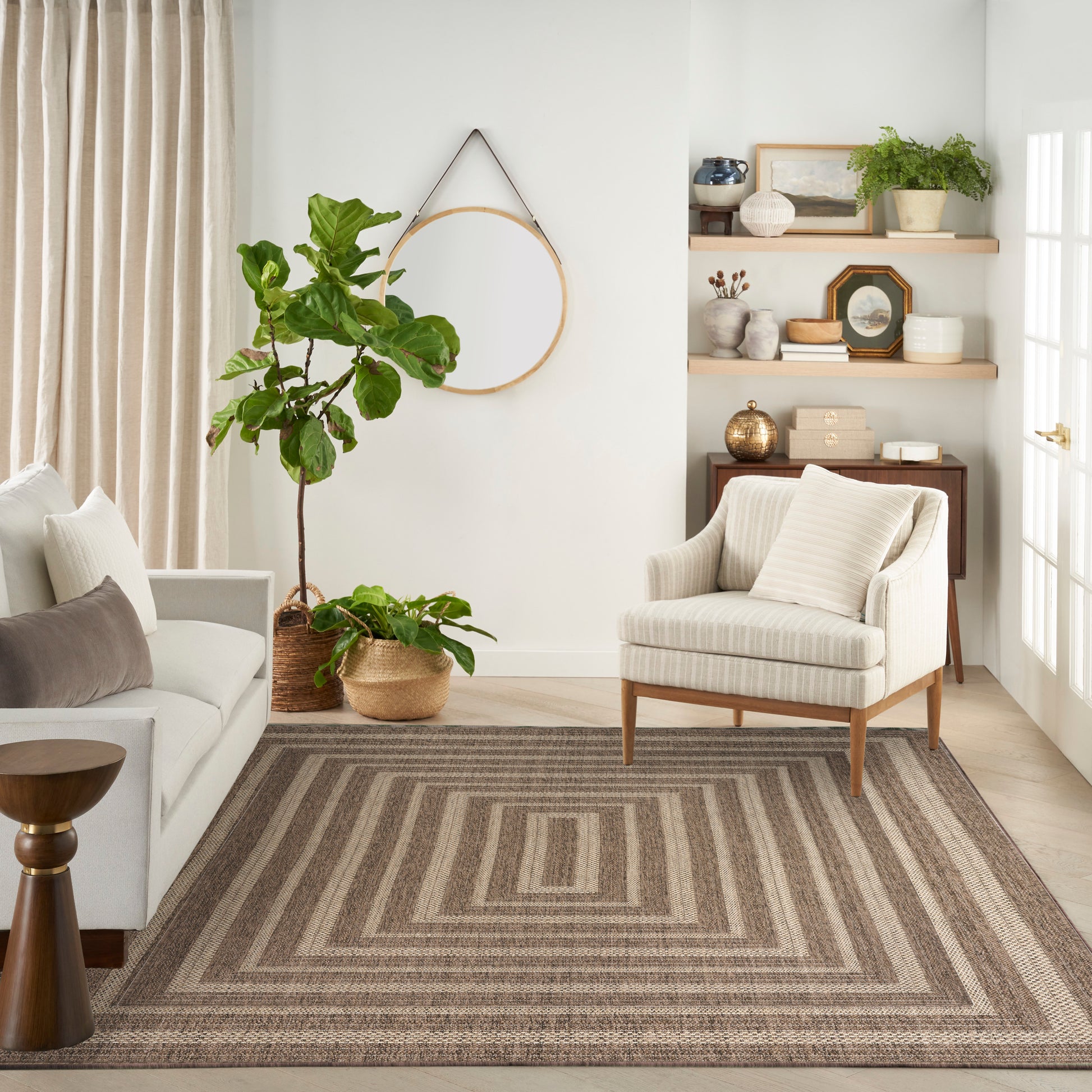 Nourison Home Tulum  Brown  Contemporary