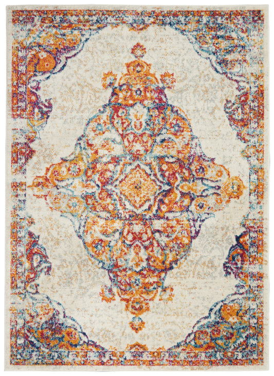 Nourison Home Persian Vintage  Ivory Multicolor  