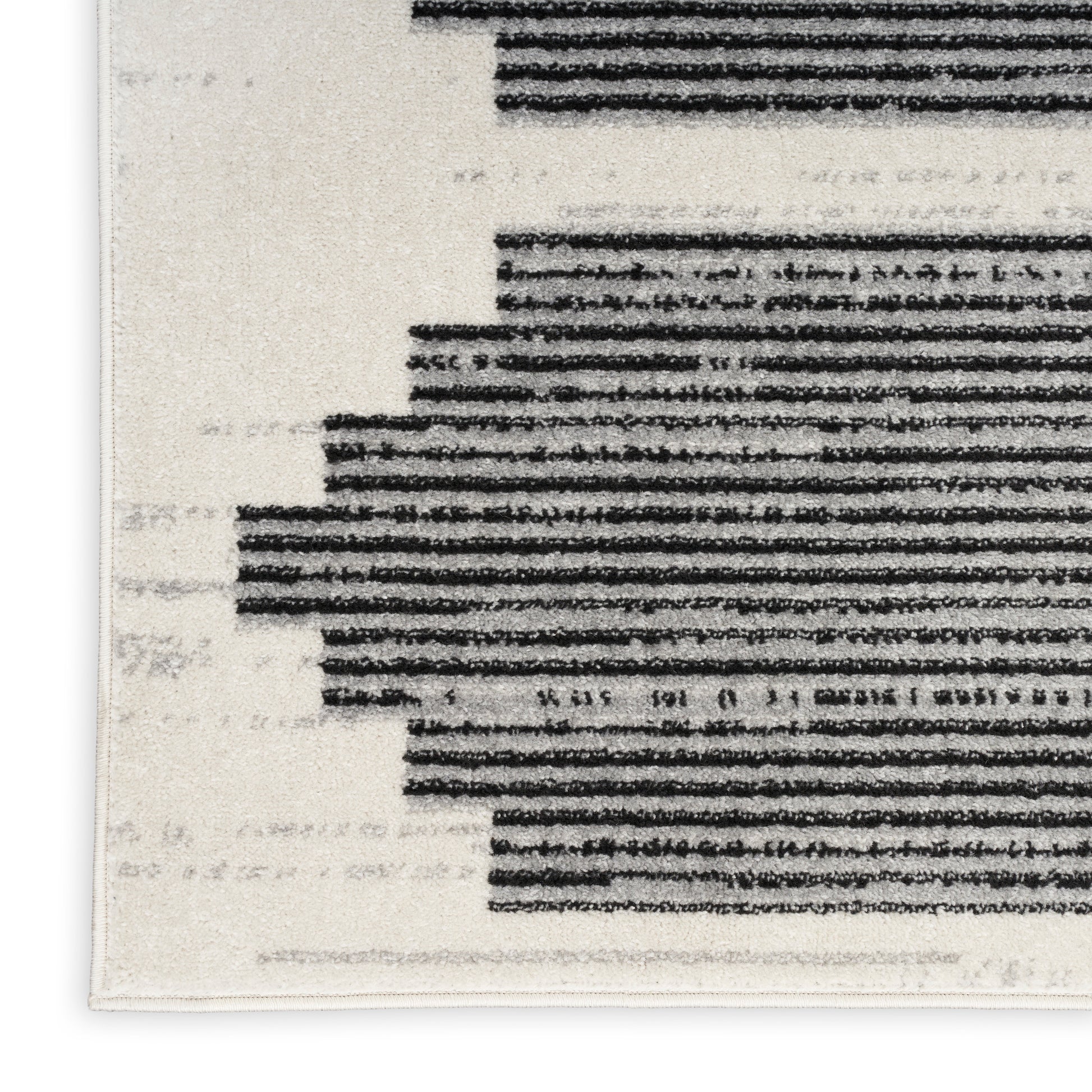 Nourison Home Modern Passion  Ivory Grey  Contemporary