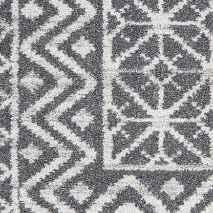 Nourison Home Palermo  Charcoal Silver  Contemporary