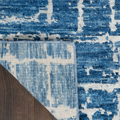 Nourison Home Luna  Blue Silver  Contemporary