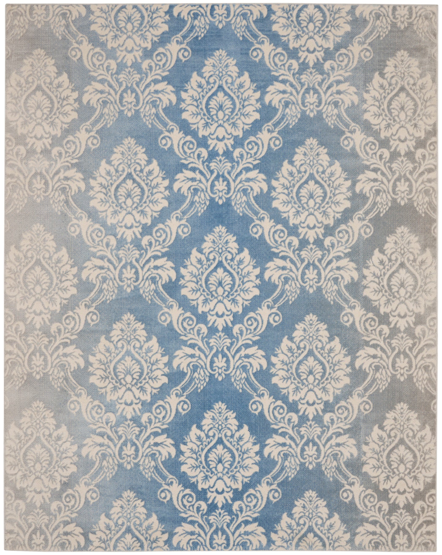Nourison Home Elation  Ivory Blue  Traditional