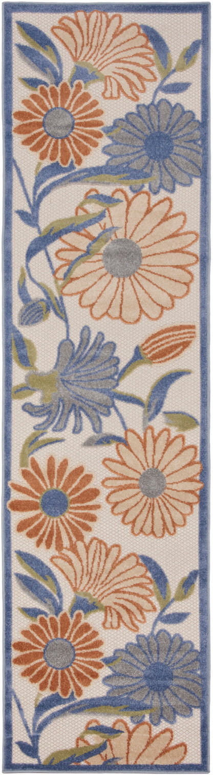 Nourison Home Aloha ALH33 Beige Multicolor Contemporary Power-loomed Rugs