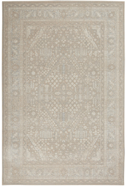 Nourison Home Malta MAI18 Beige Grey Traditional Power-loomed Rug