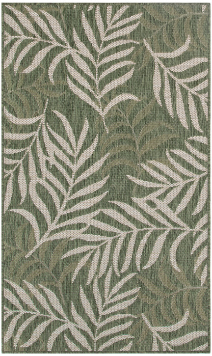 Nourison Home Garden Oasis GOA01 Green Ivory Contemporary Power-loomed Rug
