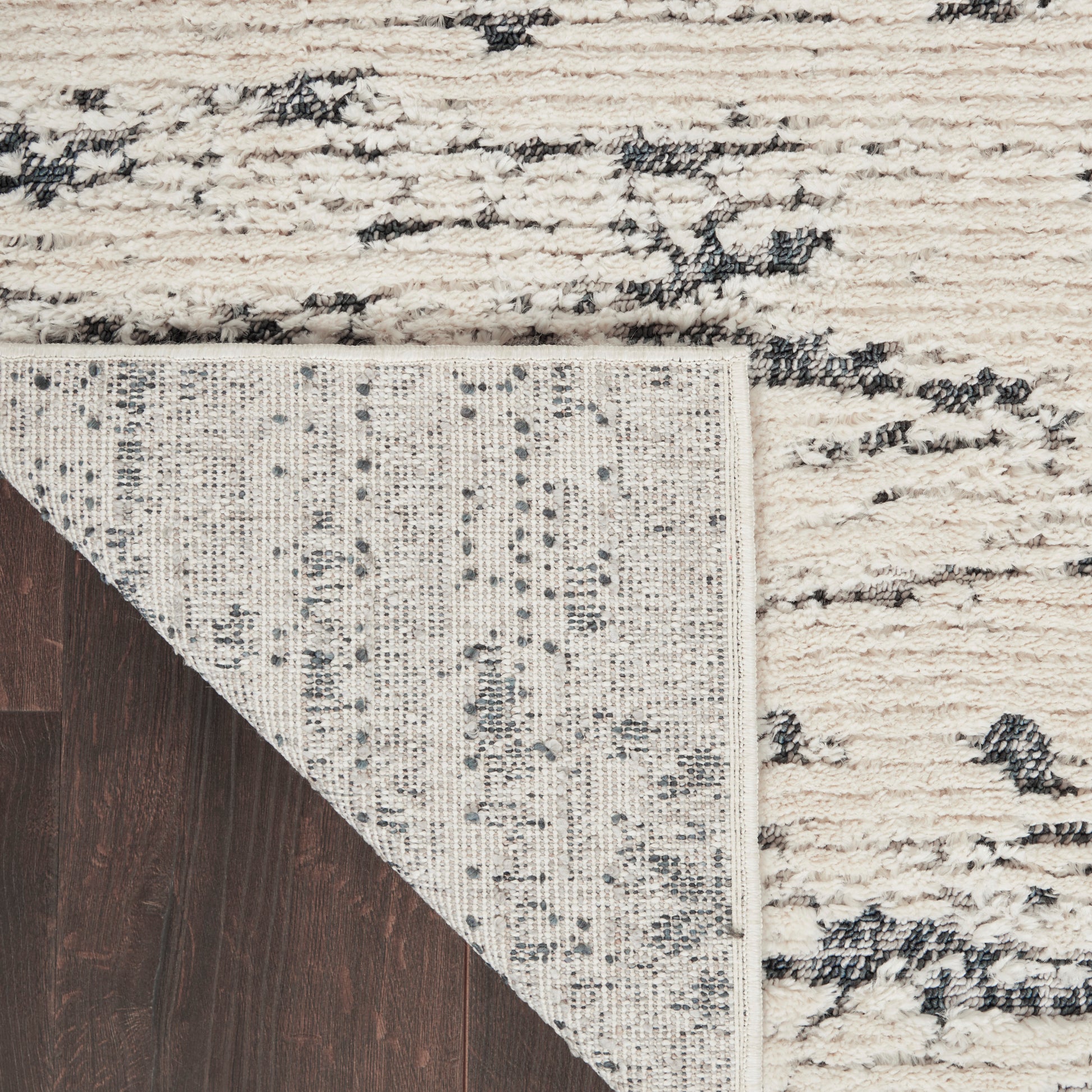 Nourison Home Zermatt  Ivory Blue  Contemporary