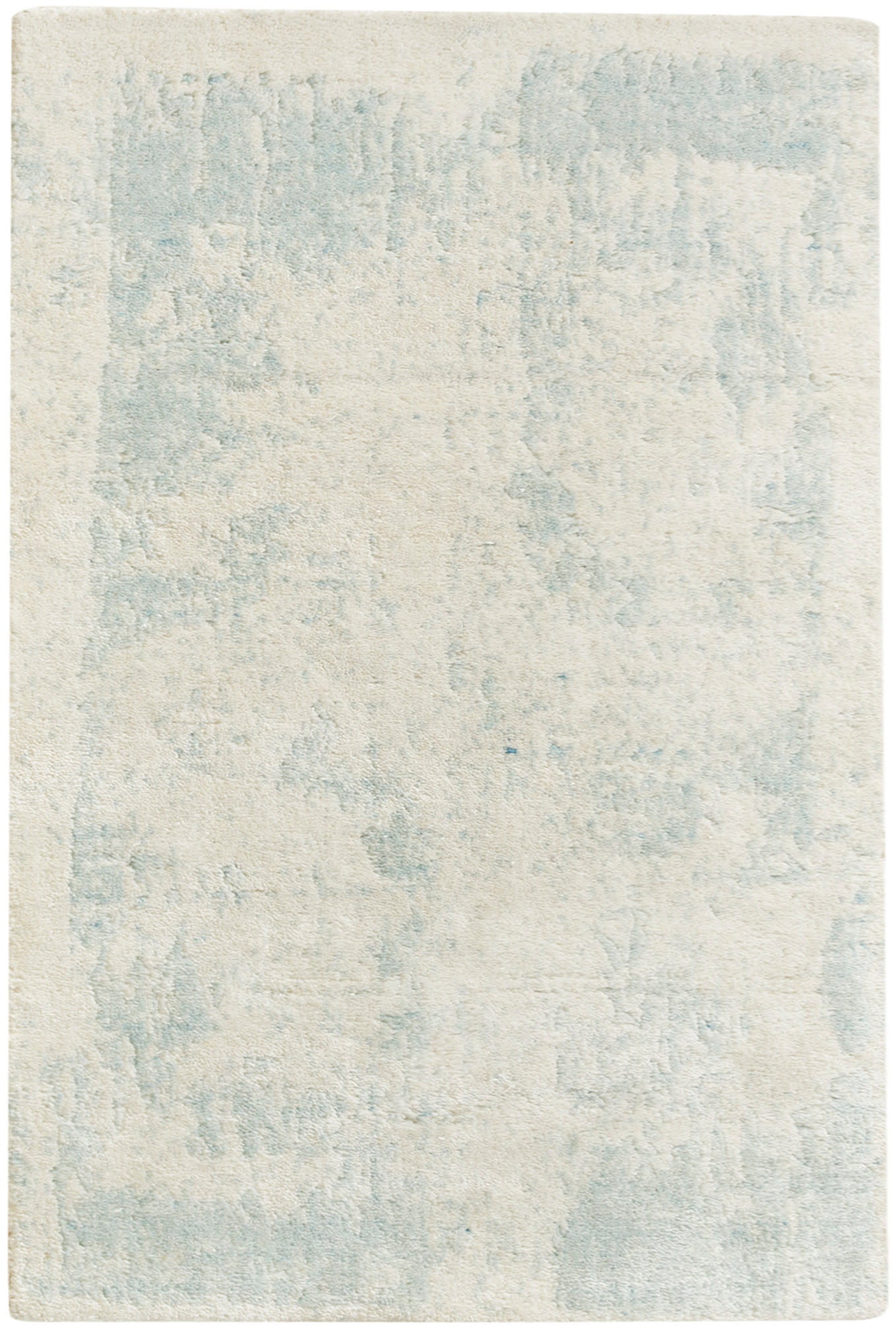 Nourison Home Harmony HAY02 Ivory Aqua Contemporary Hand Woven Rug