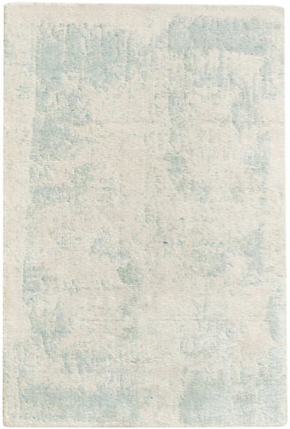 Nourison Home Harmony HAY02 Ivory Aqua Contemporary Hand Woven Rug