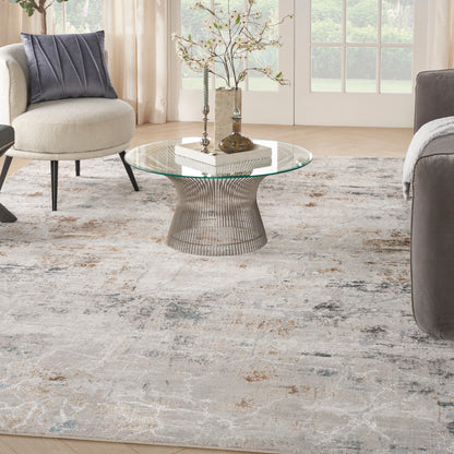 Nourison Home Glitz  Grey Multicolor  Contemporary