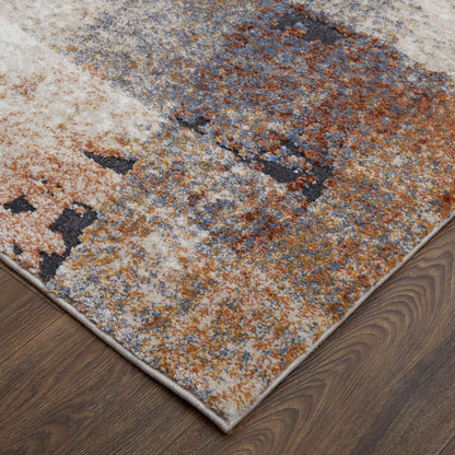 Feizy Gilmore  Blue Ivory Modern/Bohemian & Eclectic/Casual