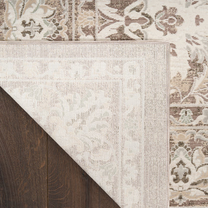 Nourison Home Soft Mist  Mocha Ivory  Traditional
