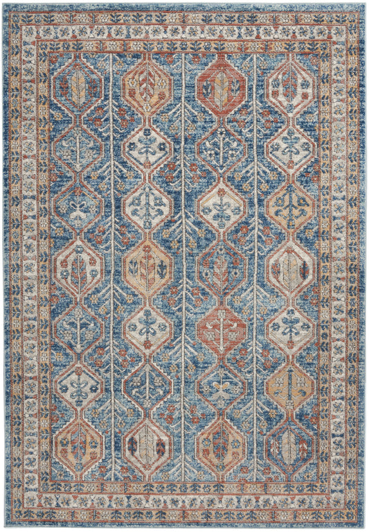 Nourison Home Quarry  Blue Multicolor  Contemporary