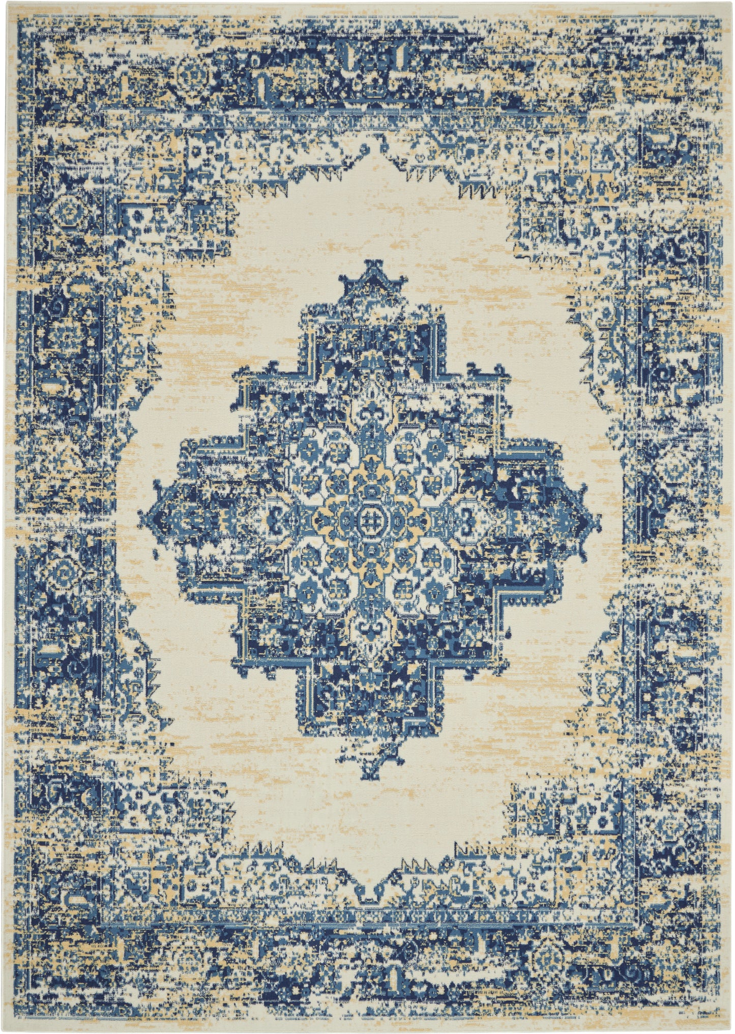 Nourison Home Grafix GRF14 White Transitional Power-loomed Rug