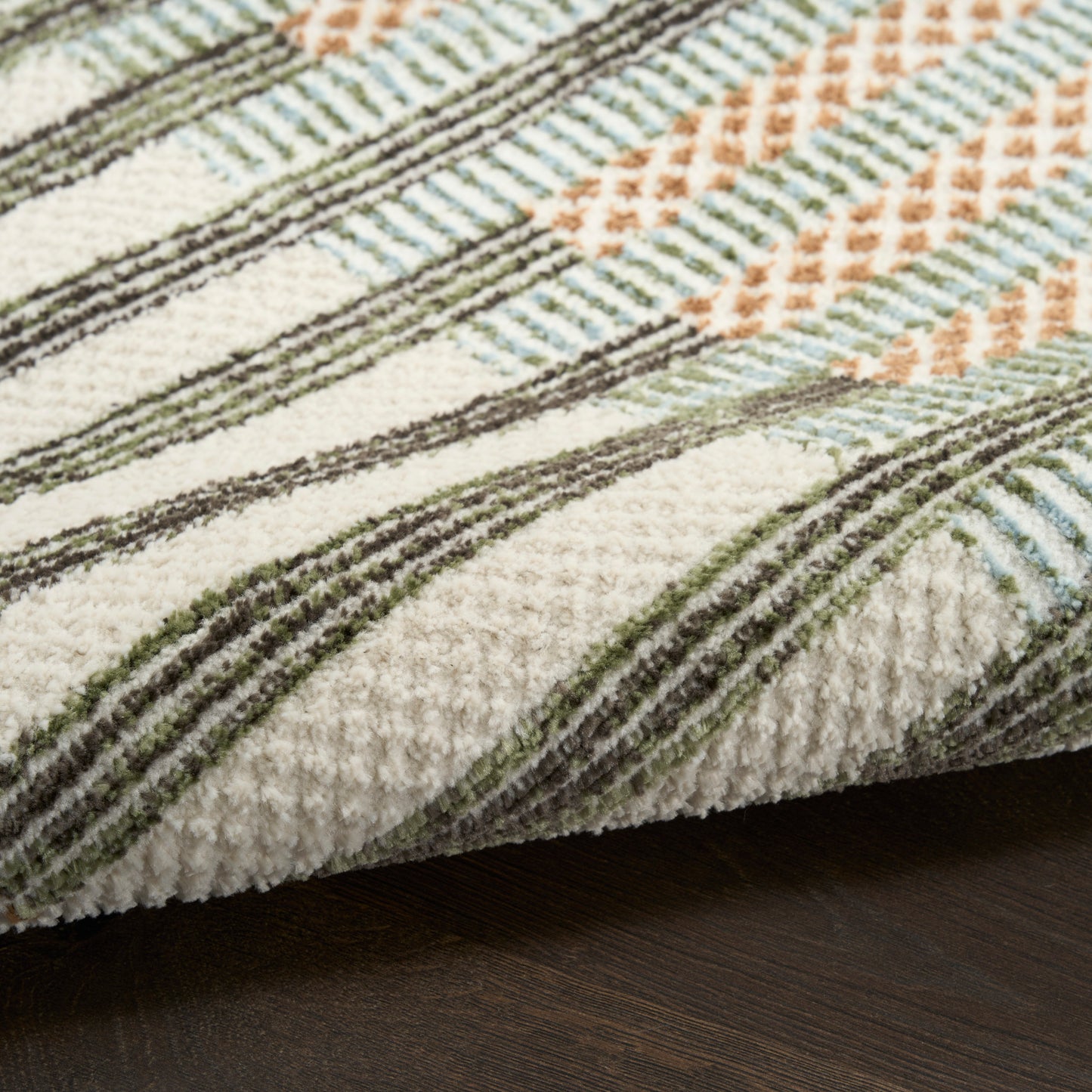 Nourison Home Nordic  Ivory Multicolor  Contemporary
