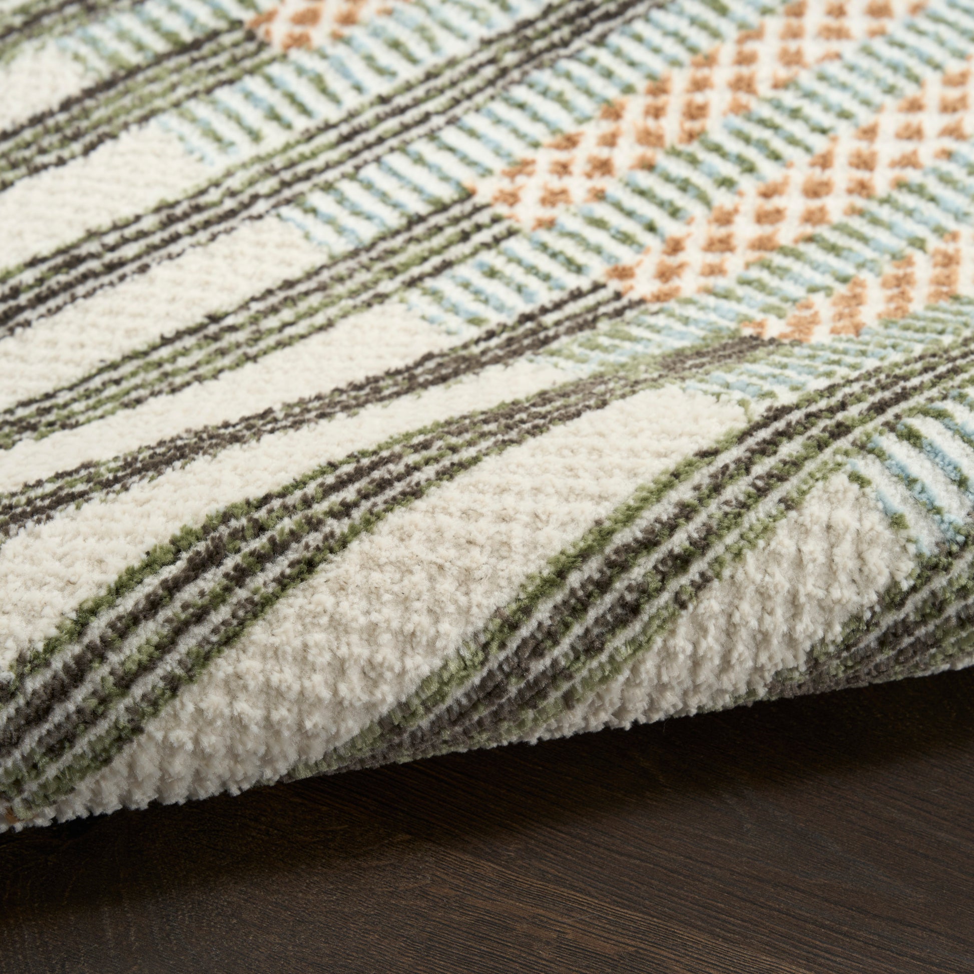 Nourison Home Nordic  Ivory Multicolor  Contemporary