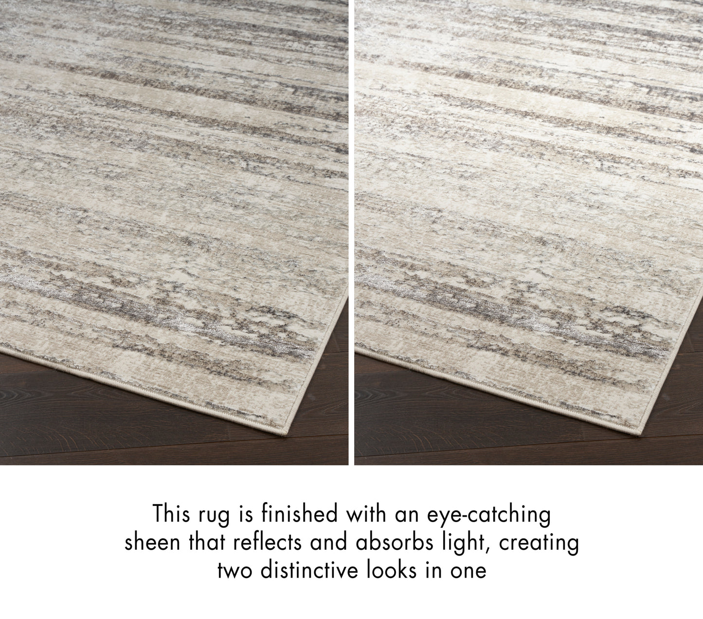 Nourison Home Glitz  Cream Grey  Contemporary