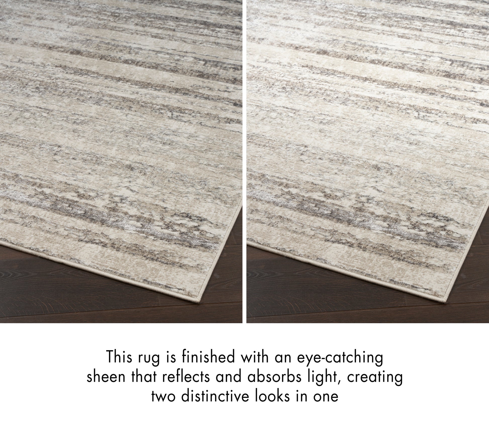 Nourison Home Glitz  Cream Grey  Contemporary