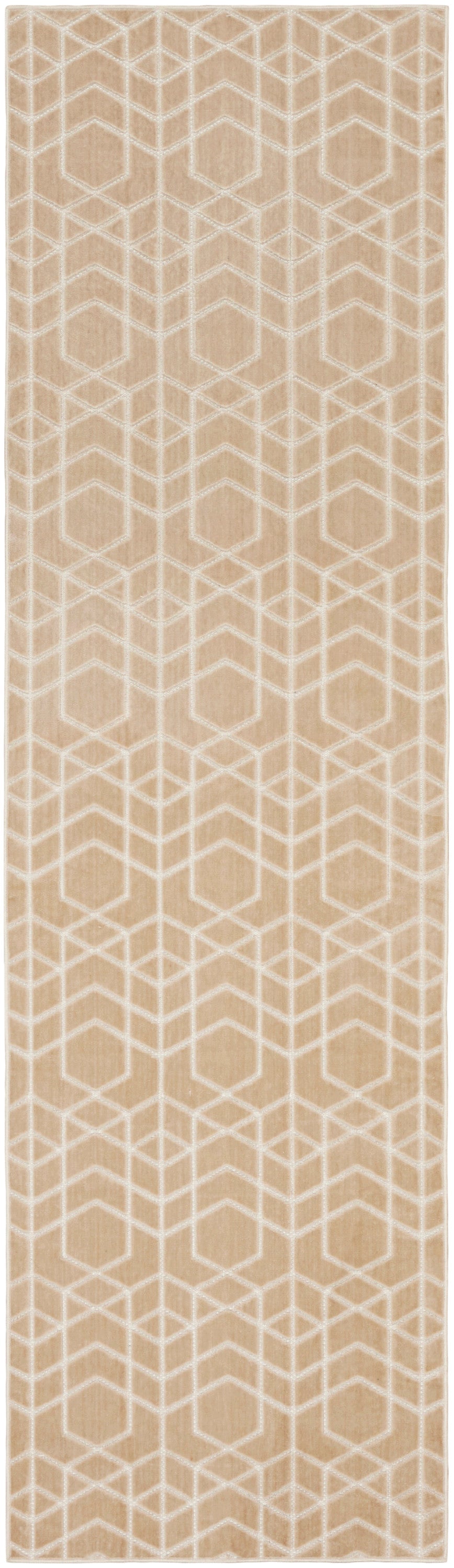 Nourison Home Washable Charm WCH01 Beige Ivory Contemporary Machine Woven Rug