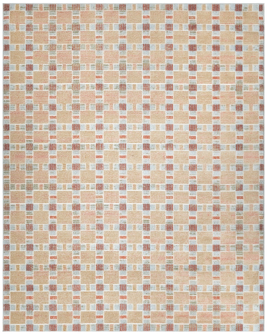 Nourison Home Nordic  Rust Multicolor  Contemporary
