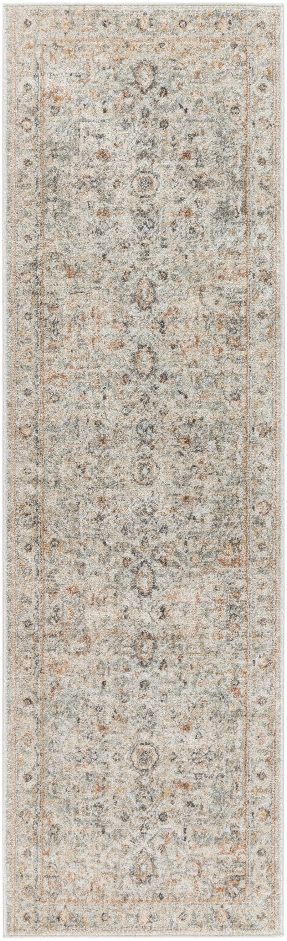 Nourison Home Oushak Home OUS02 Light Grey Traditional Loom-woven Rug