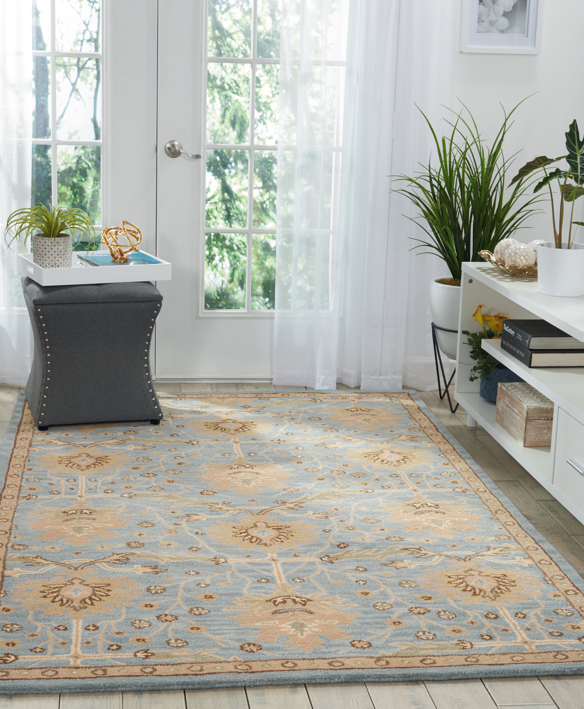 Nourison Home Jazmine  Blue  Traditional