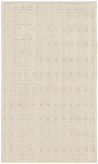 Nourison Home Washable Charm WCH02 Ivory Contemporary Machine Woven Rug