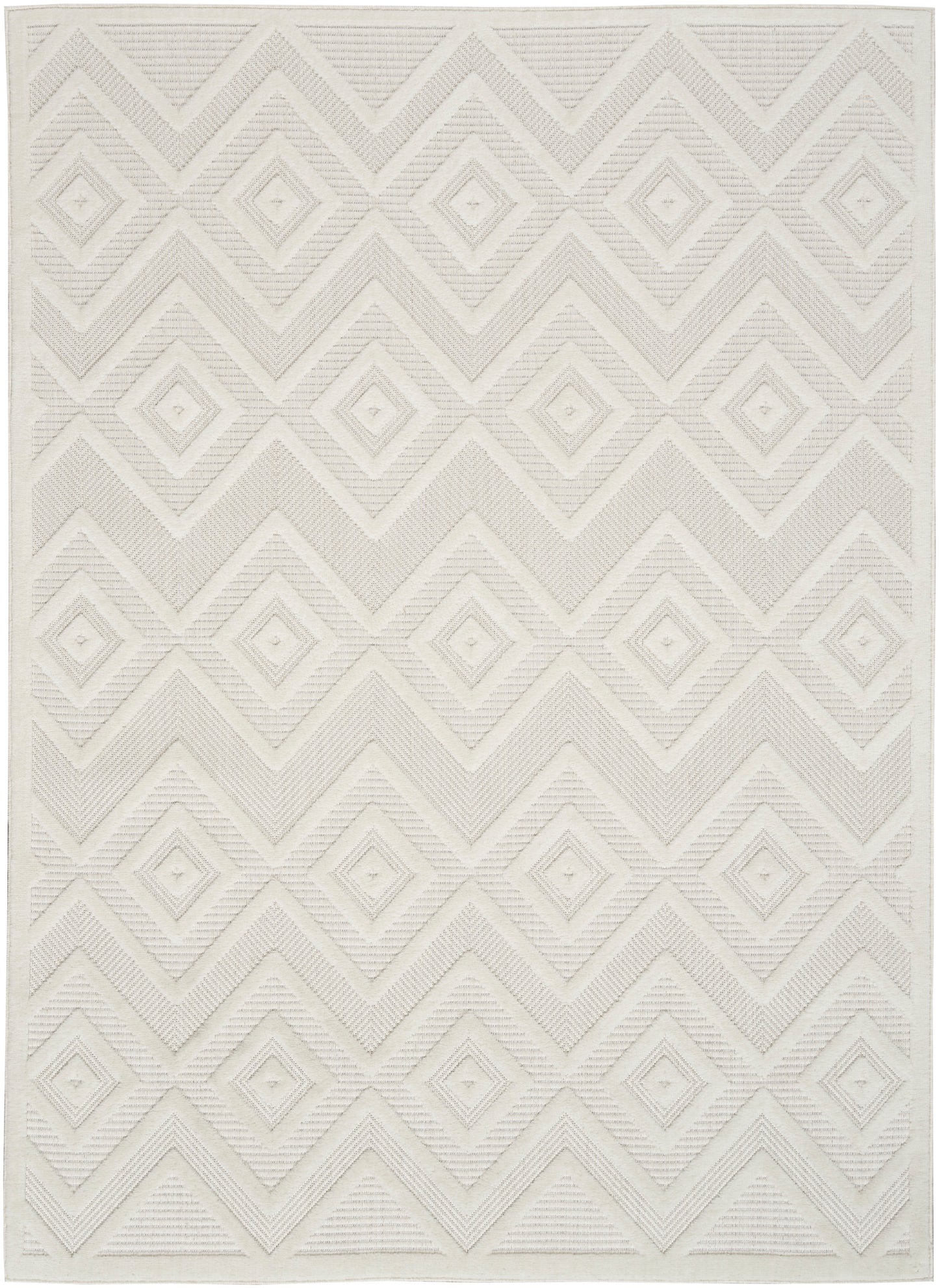 Nourison Home Versatile NRV01 Ivory White Contemporary Flat Weave Rug