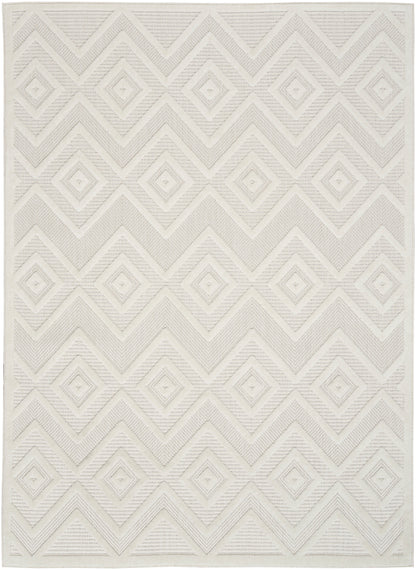 Nourison Home Versatile NRV01 Ivory White Contemporary Flat Weave Rug