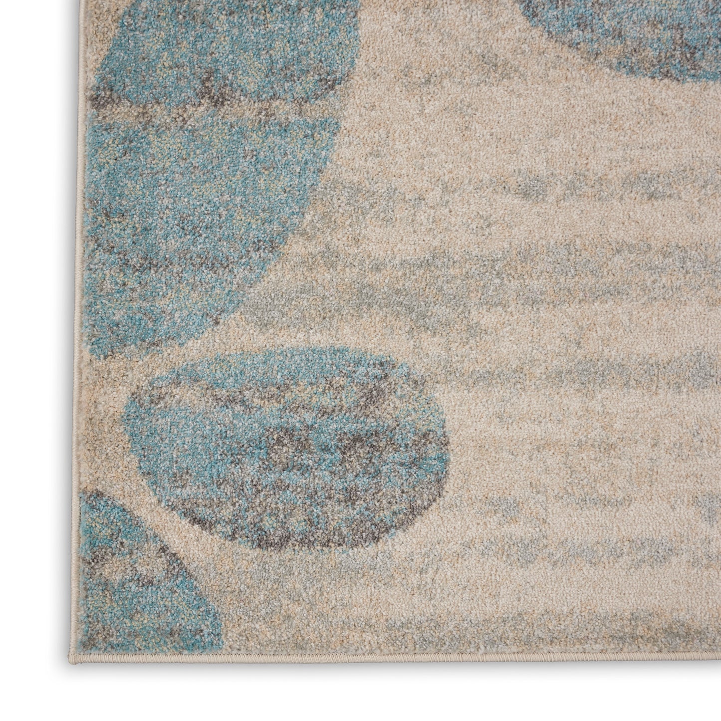 Nourison Home Tranquil  Ivory Light Blue  Contemporary