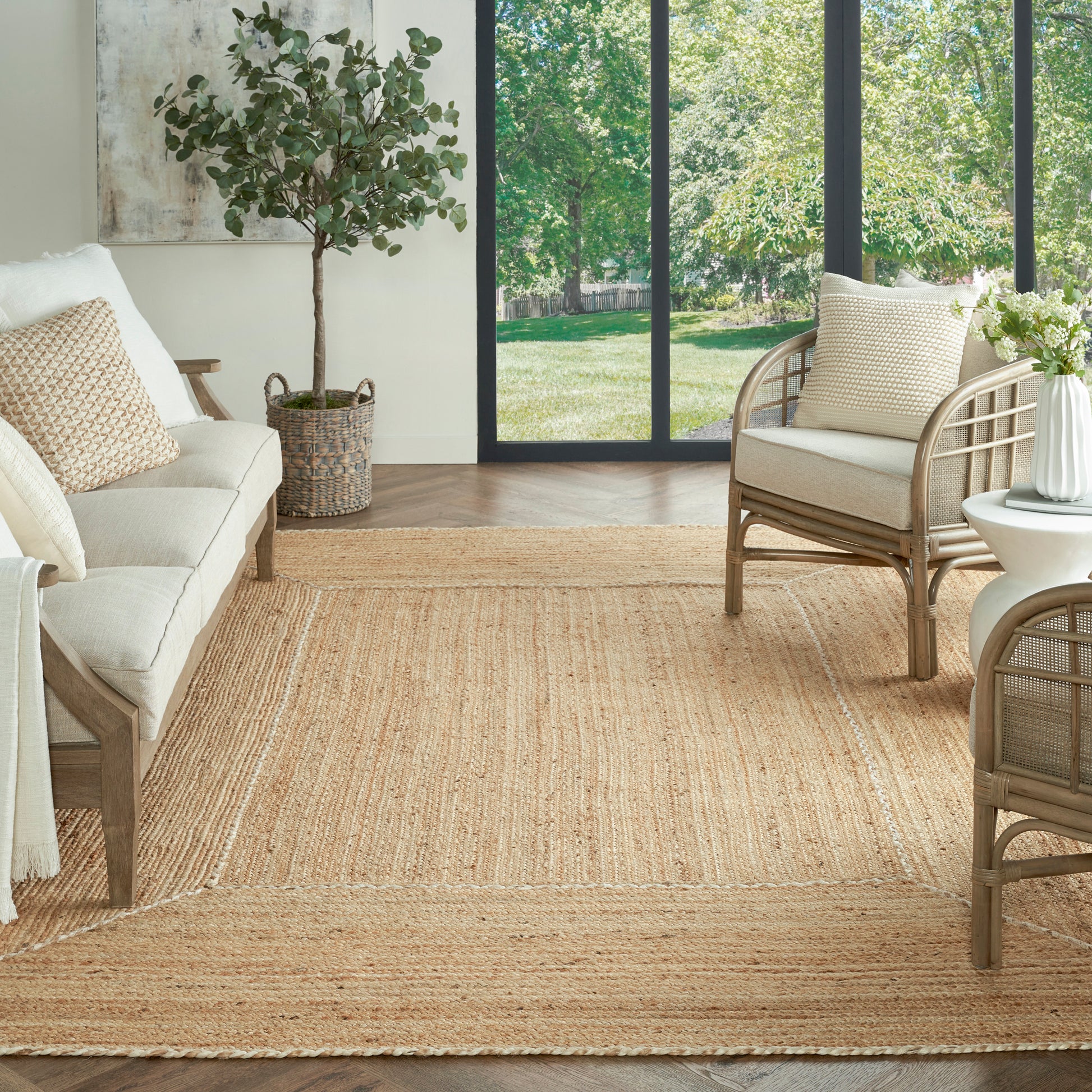 Nourison Home Terrazzo Jute  Natural  Contemporary