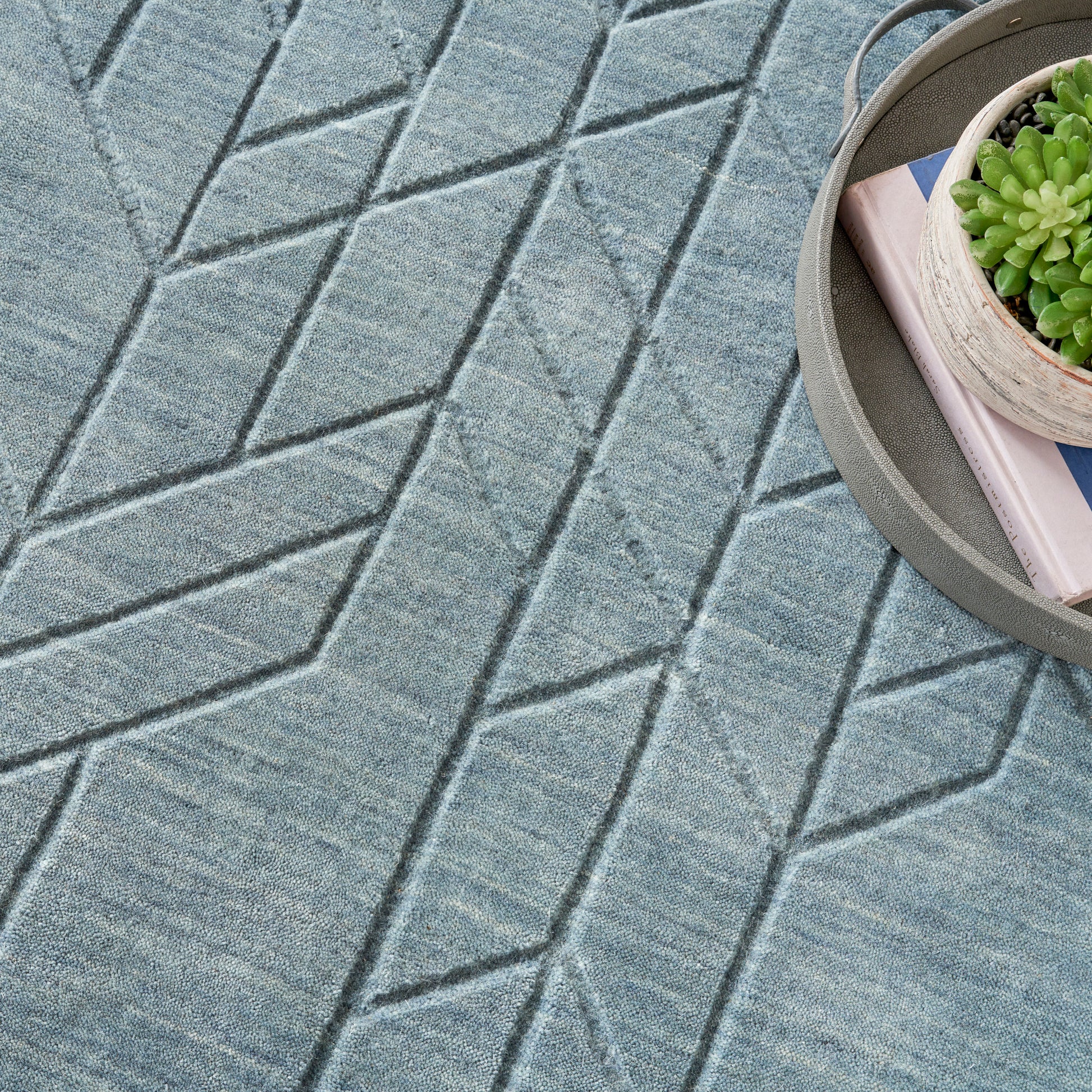 Nourison Home Alessia  Blue  Contemporary