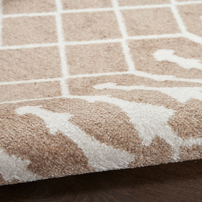 Nourison Home Astra Machine Washable  Taupe  Transitional