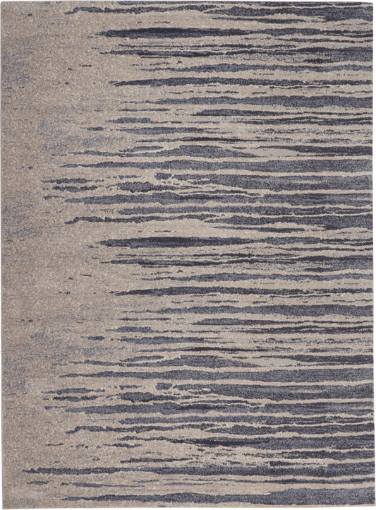 Nourison Home Moroccan Celebration  Blue Beige  Contemporary