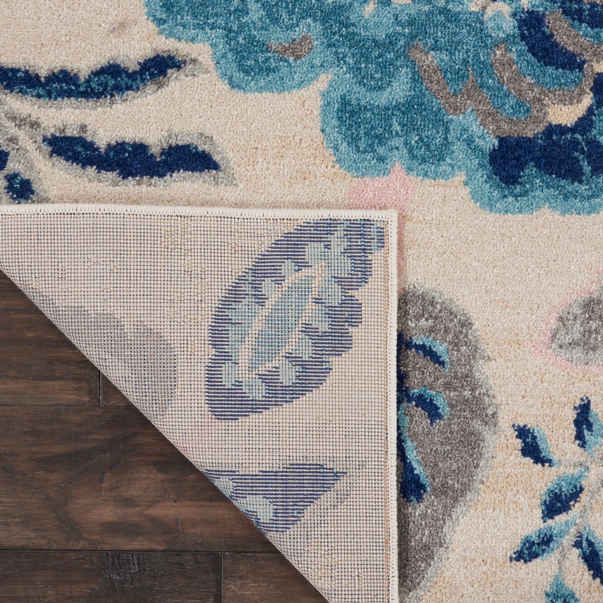 Nourison Home Tranquil  Ivory Light Blue  Contemporary