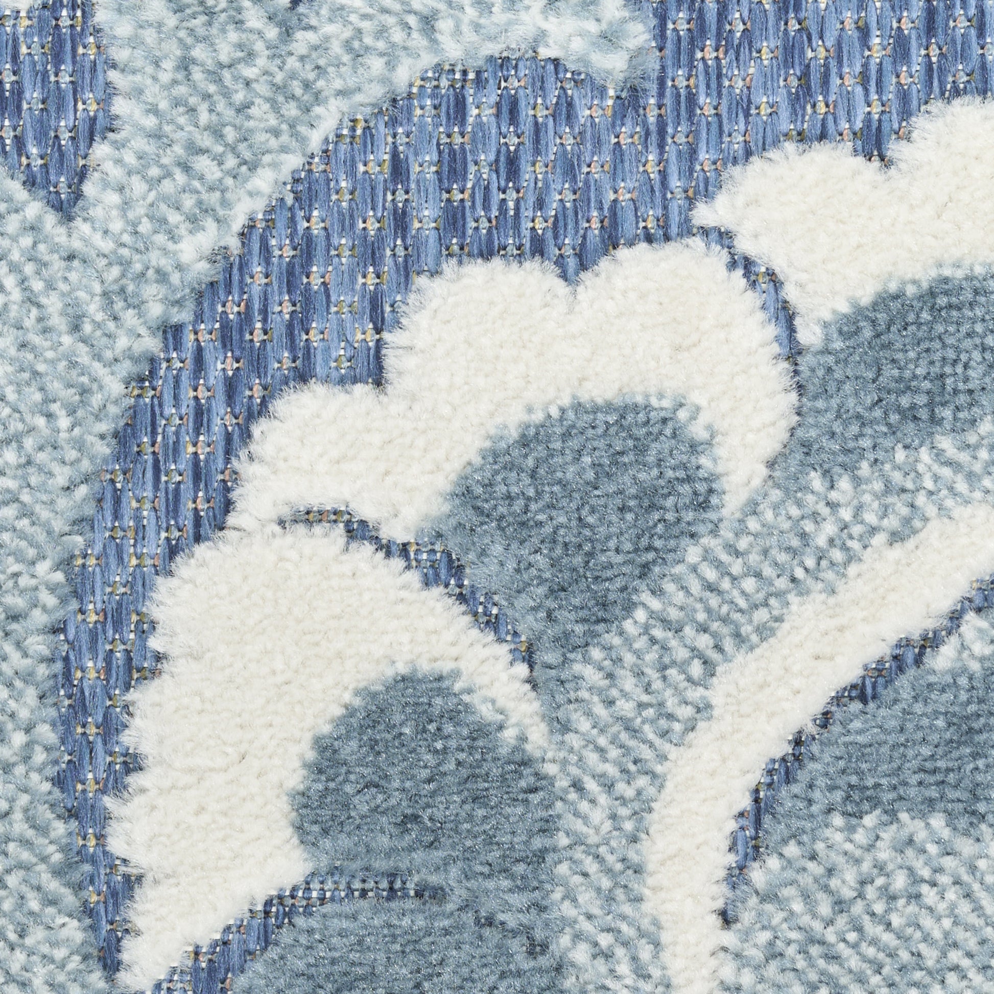 Nourison Home Aloha  Blue  Contemporary