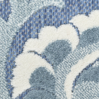 Nourison Home Aloha  Blue  Contemporary