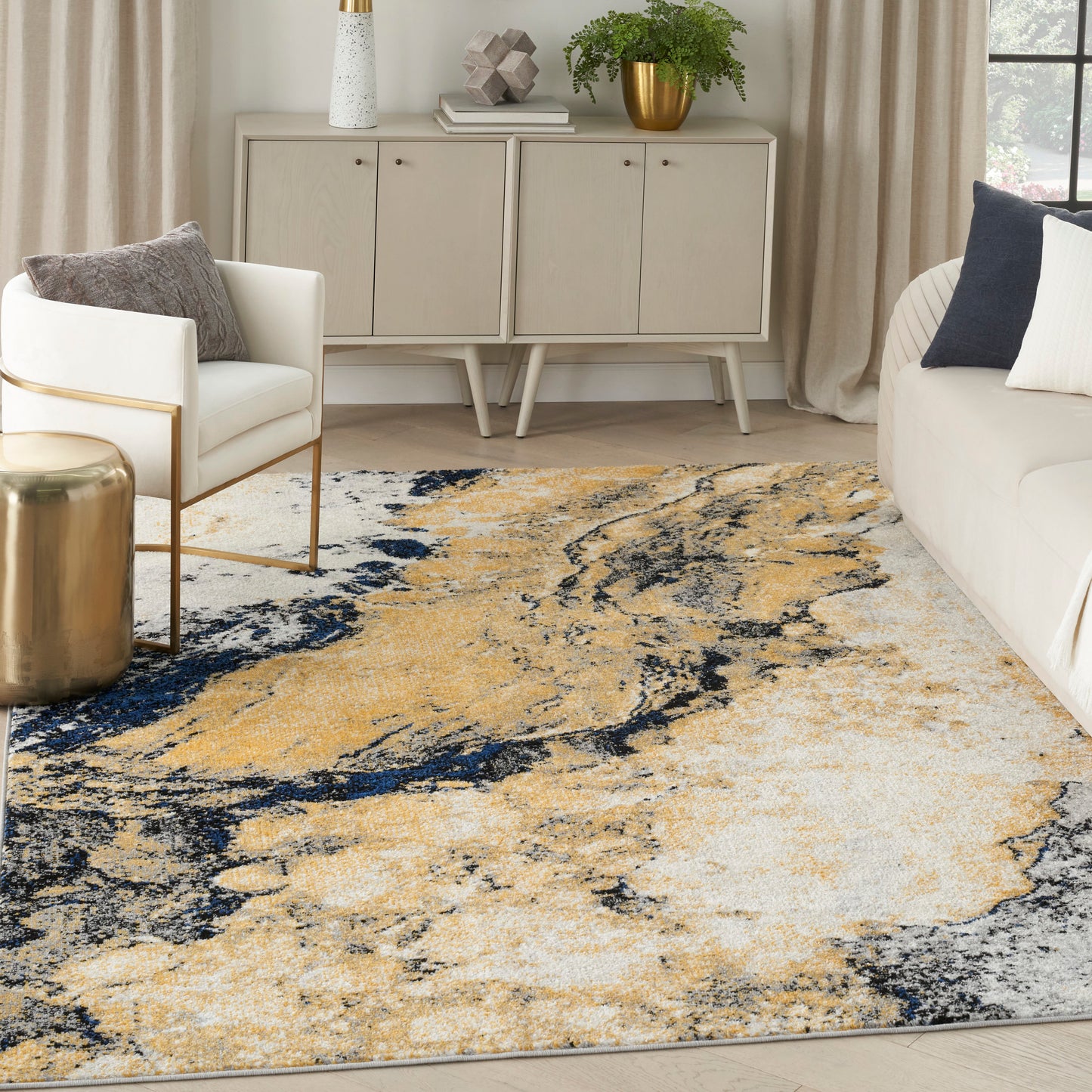 Nourison Home Passion  Ivory Multicolor  Contemporary
