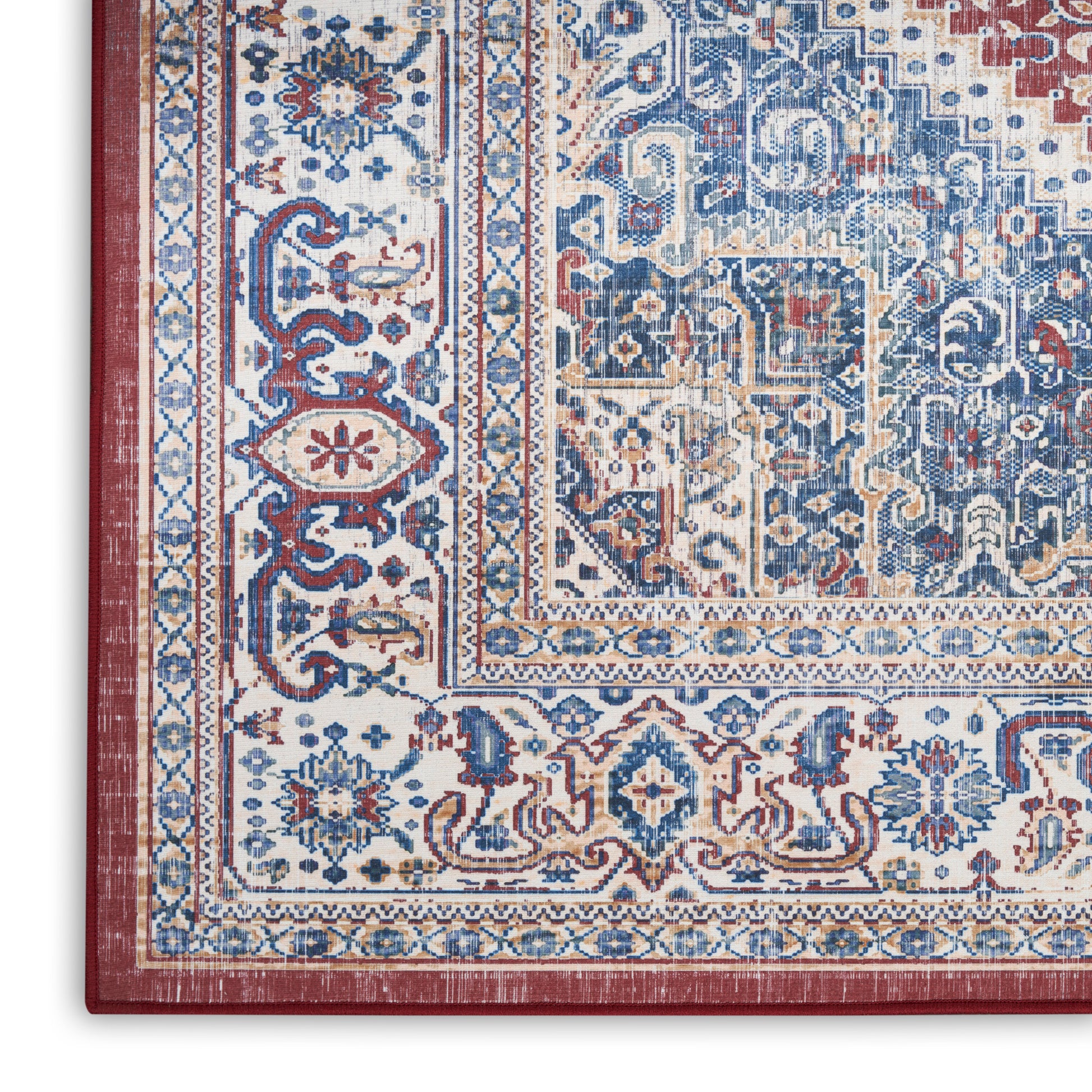 Nourison Home Vintage Home  Red Blue  Traditional