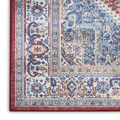 Nourison Home Vintage Home  Red Blue  Traditional