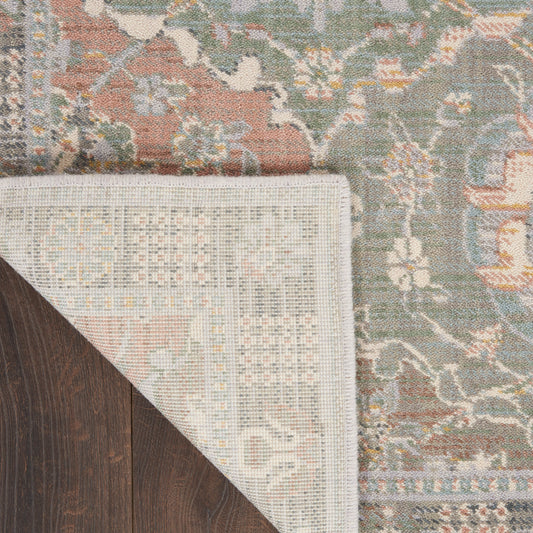 Nourison Home Parisa  Grey Multicolor  Transitional