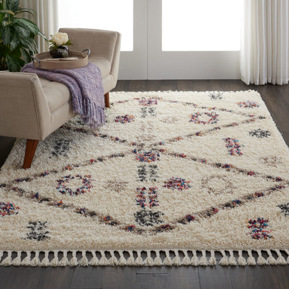 Nourison Home Denmark Shag  Ivory  Contemporary