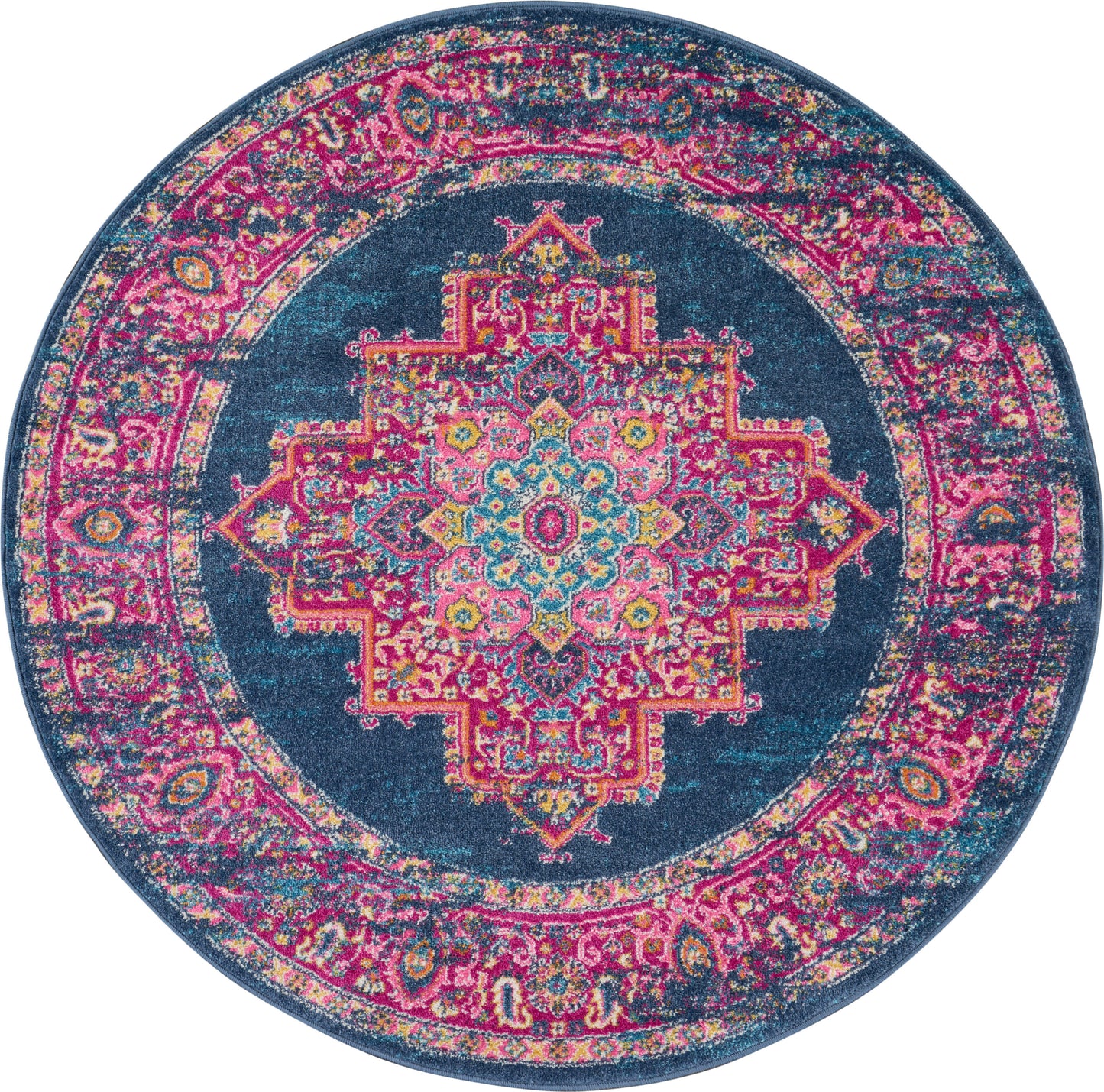 Nourison Home Passion PSN03 Blue Transitional Power-loomed Rugs