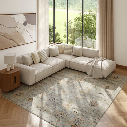 Nourison Home Oushak Home  Mint  Traditional