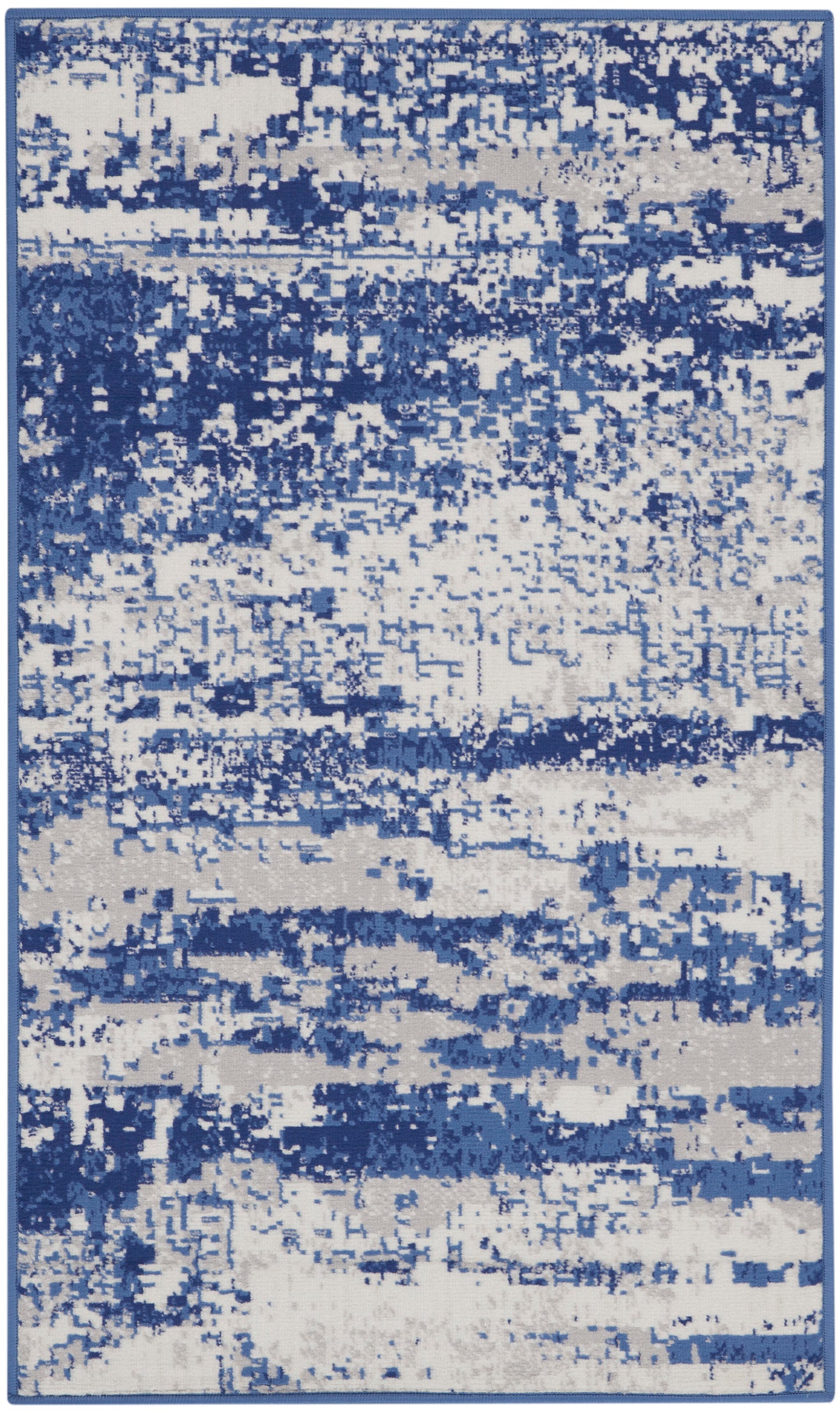 Nourison Home Whimsicle WHS06 Ivory Navy Contemporary Power-loomed Rug