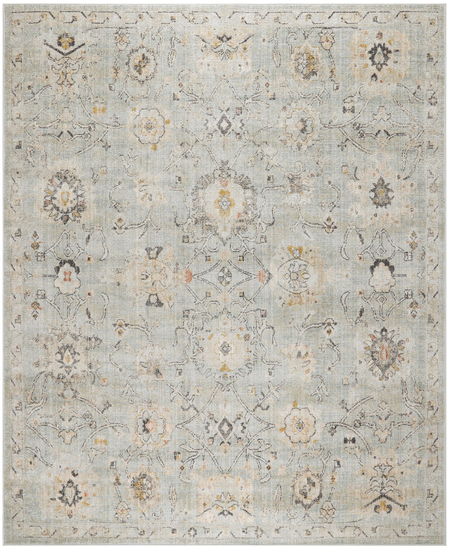 Nourison Home Oushak Home OUS01 Mint Traditional Loom-woven Rug