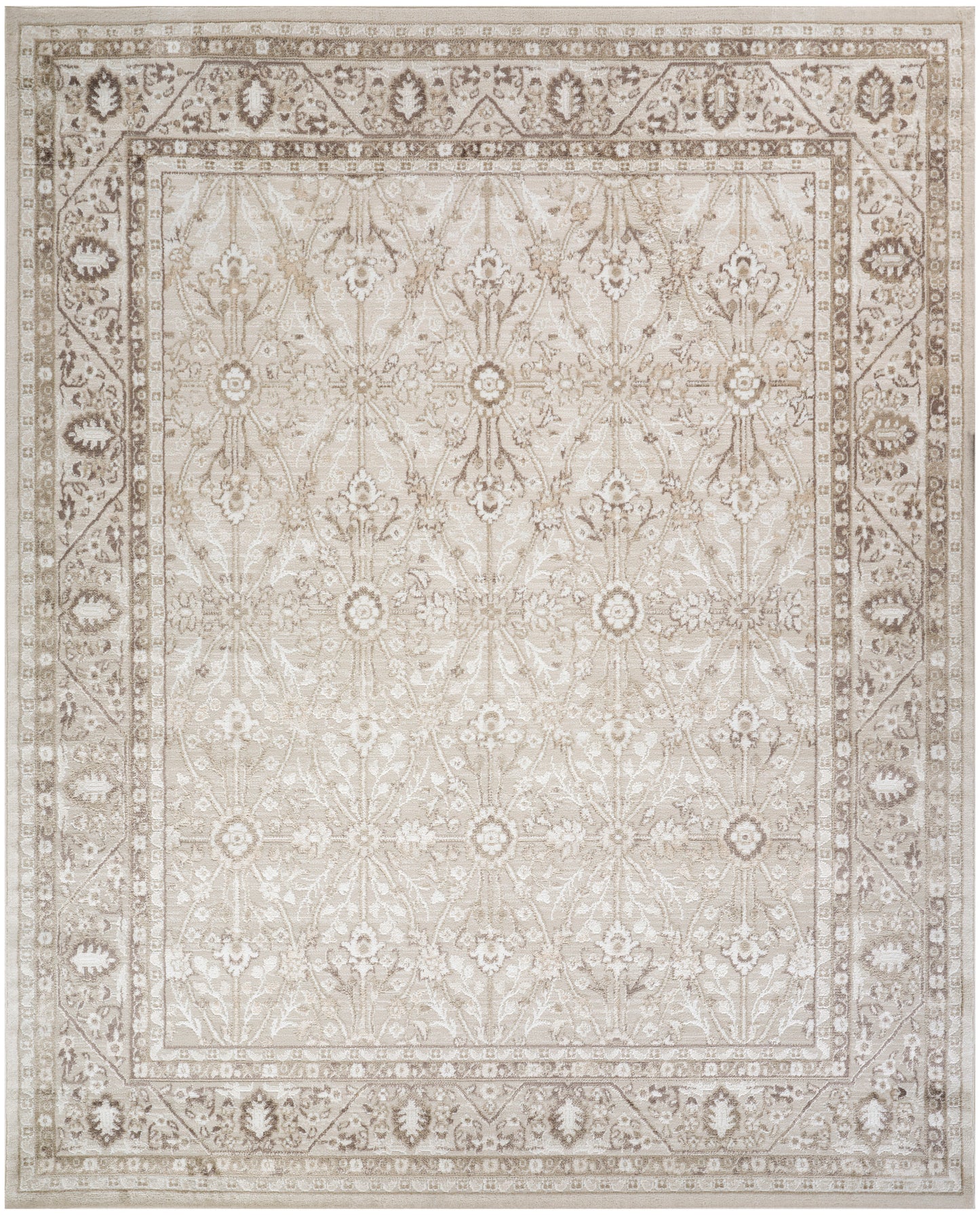 Nourison Home Dekor  Ivory Brown  Traditional