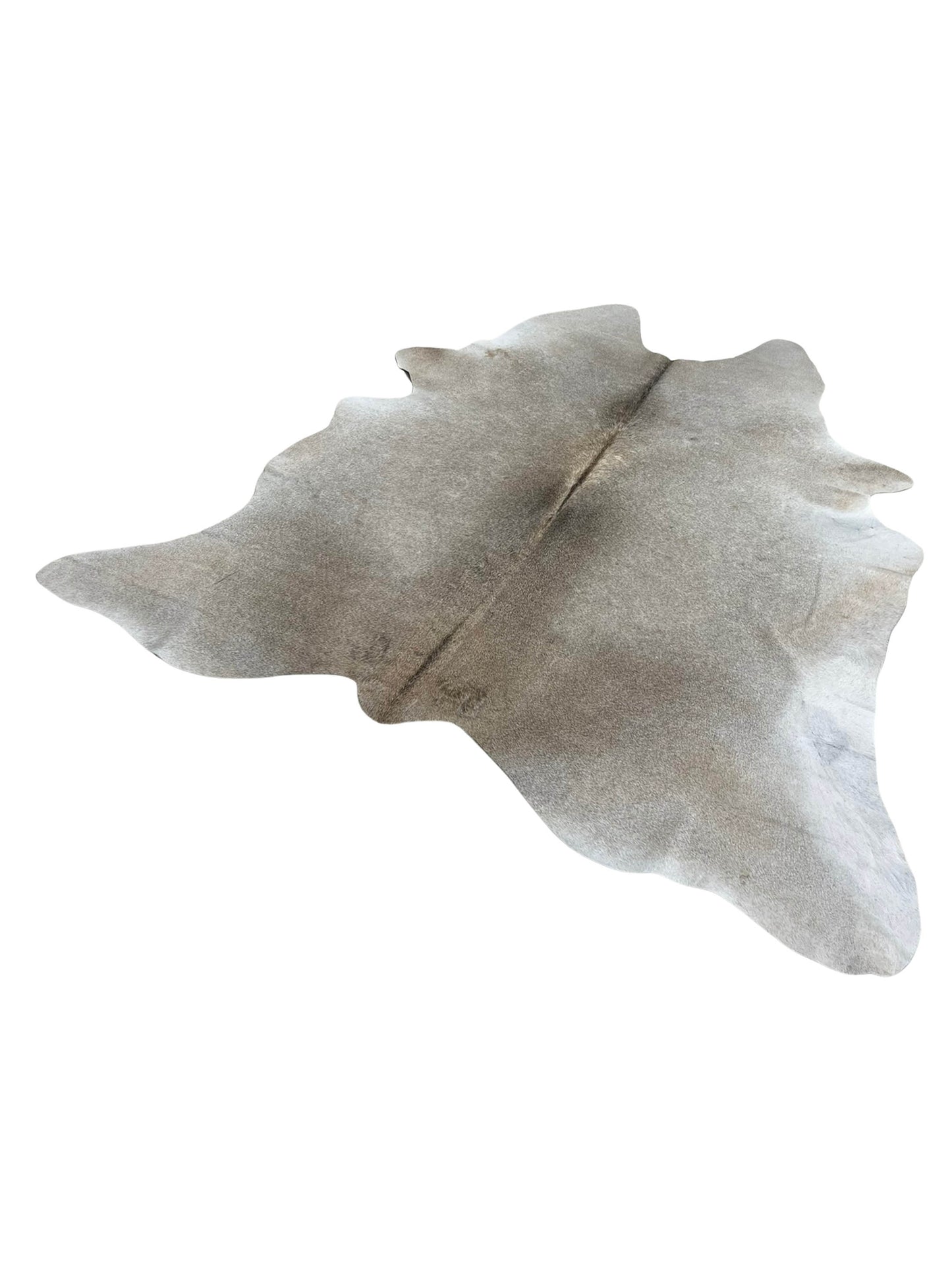 Artisan Claire 5542 Golden Grey Taupe Hair on Hide Cowhide Shape Rug