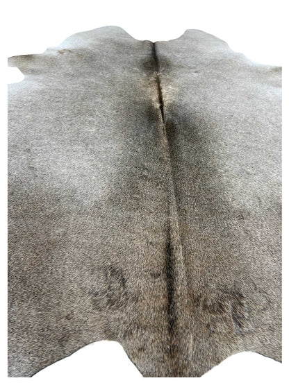 Artisan Claire 5542 Golden Grey Taupe Hair on Hide Cowhide Shape Rug