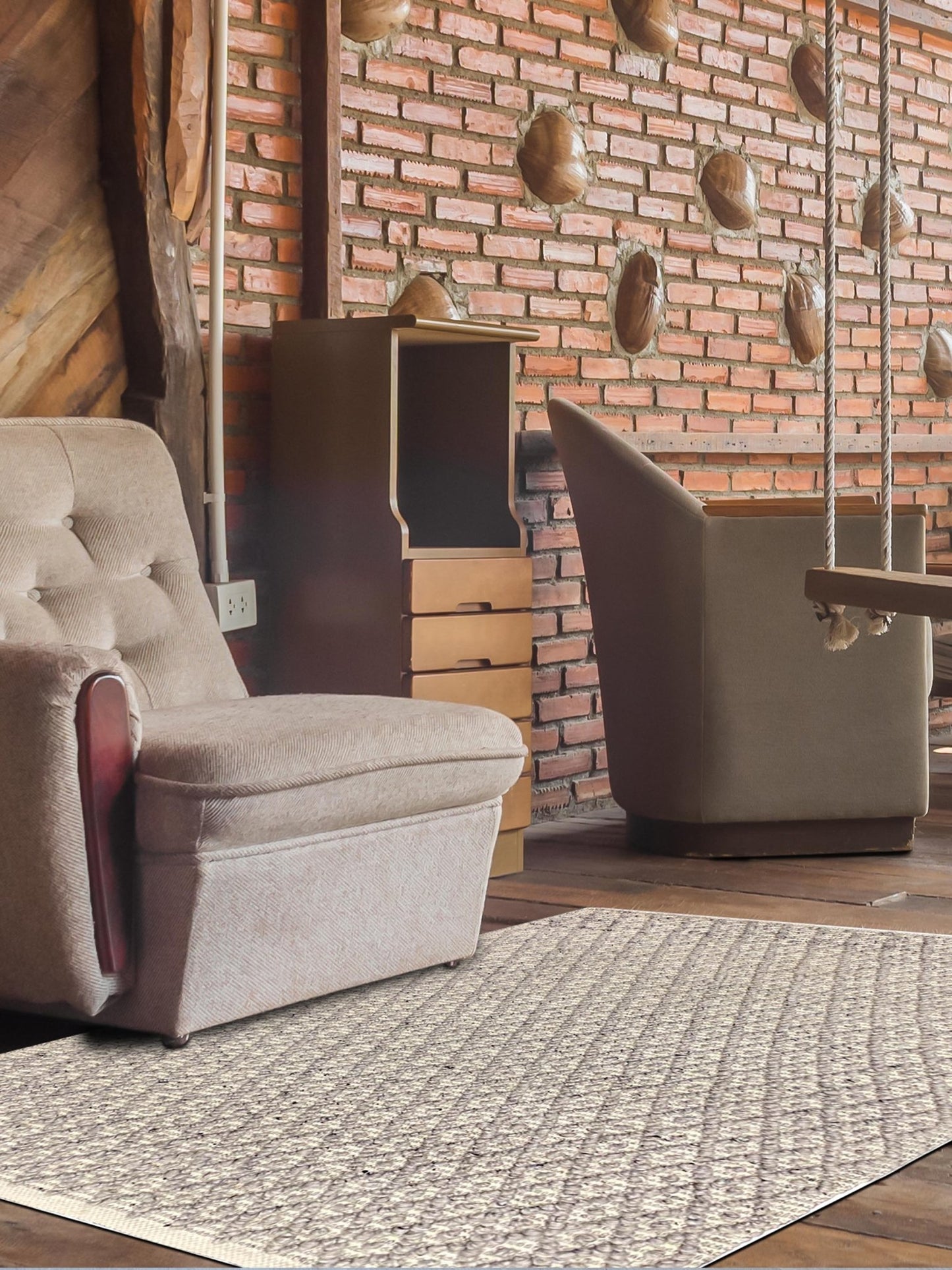 Artisan Paige Natural Grey Modern Woven Rug - Rugs - Artisan - Atlanta Designer Rugs