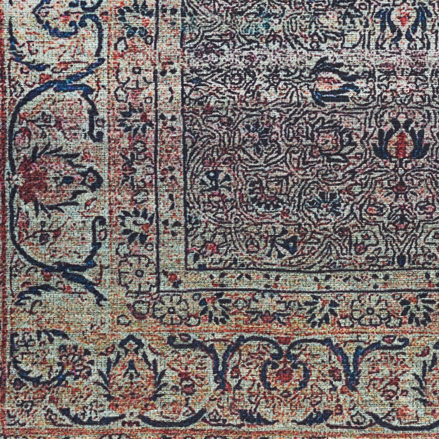 Nourison Home Grand Washables  Emerald  Traditional